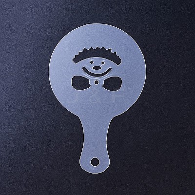 Plastic Cafe Foam Spray Template DIY-K011-17-1