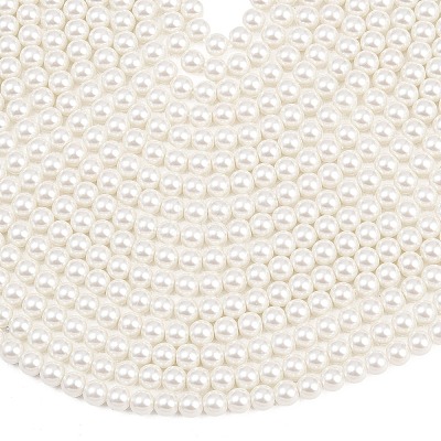 Eco-Friendly Dyed Glass Pearl Round Beads Strands HY-A002-6mm-RB001-1