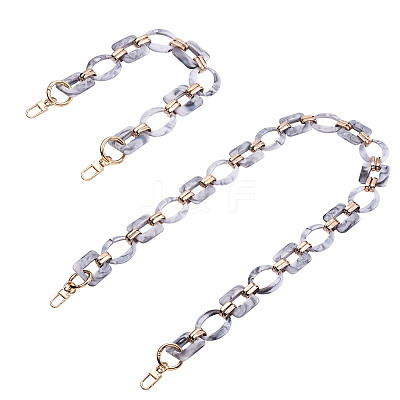 2Pcs Oval & Square Acrylic Bag Handle FIND-GN0001-14A-1