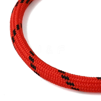 Braided Round Polyester Cord Bracelet Makings FB-CBAEDA0-01P-27-1