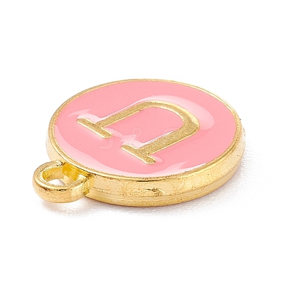 Golden Plated Alloy Enamel Charms ENAM-Q437-14U-1