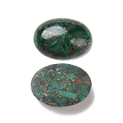 Natural Malachite Cabochons G-E464-42P-1
