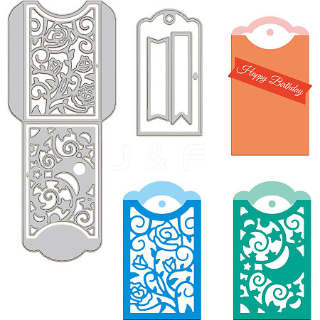 Envelope Theme Carbon Steel Cutting Dies Stencils DIY-WH0309-1487-1