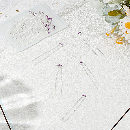 20Pcs Alloy Hair Forks OHAR-LP0004-06-1