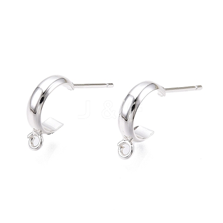 Brass Ear Stud Findings KK-WH20013-03S-1