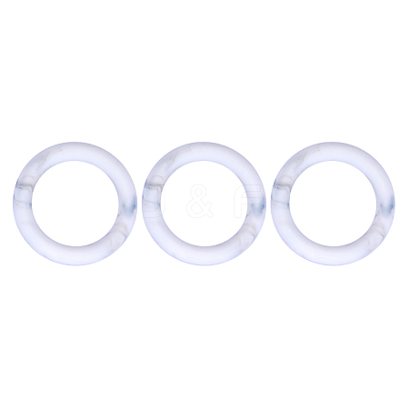 3Pcs Ring Silicone Focal Beads JX895C-01-1