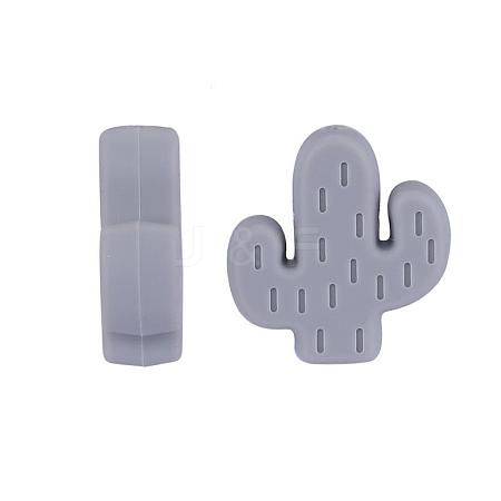 20Pcs Cactus Food Grade Eco-Friendly Silicone Focal Beads JX906K-1
