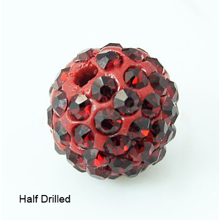 Polymer Clay Rhinestone Beads RB-H258-HD10mm-208-1