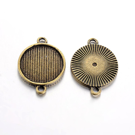 Tibetan Style Cabochon Connector Settings LS-TIBE-A17990-AB-FF-1