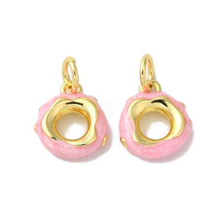 Brass Enamel Charms KK-H487-19G-1