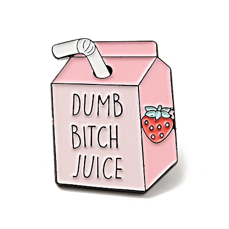 Word Dumb Bitch Juice Enamel Pin JEWB-G018-14C-EB-1