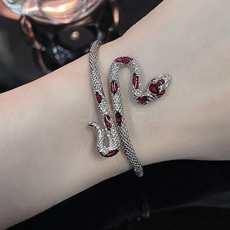 Alloy Cuff Bangles for Women BJEW-Q032-01B-1