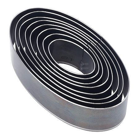 8 Sizes Oval-shaped High Carbon Steel Hole Puncher Set DIY-WH0259-71-1
