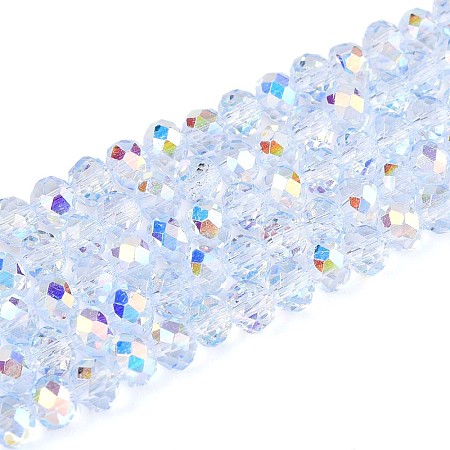 Transparent Glass Beads Strands EGLA-N016-4mm-02-1
