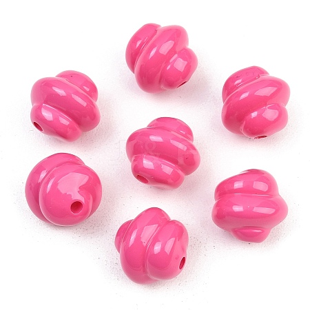 Opaque Acrylic Beads OACR-H034-39I-1