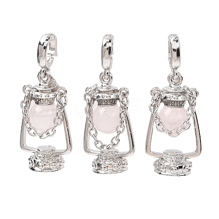 Natural Rose Quartz Pendants GG-CBA0251-04P-06-1