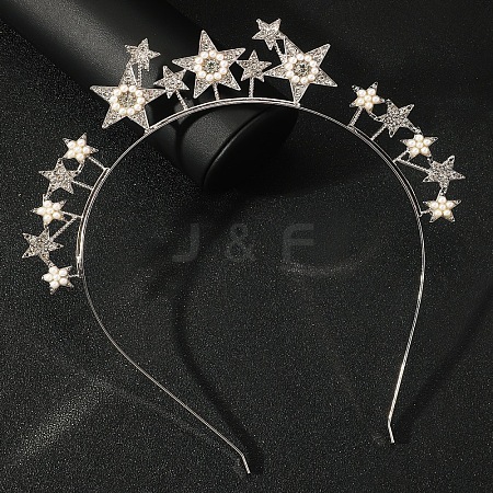 Iron with Rhinestone Hair Bands PW-WG83403-02-1