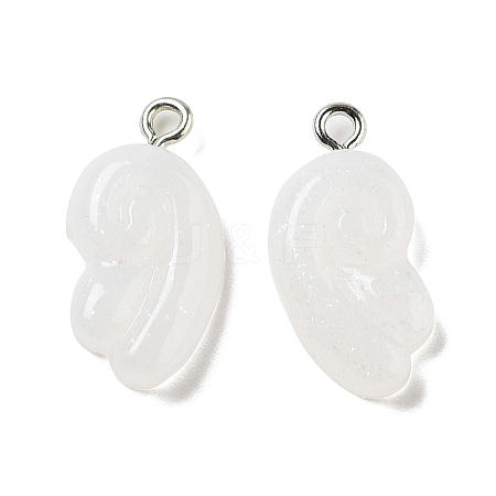 Opaque Resin Pendants FIND-M035-01D-1