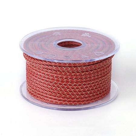 Braided Cowhide Cord WL-I004-3mm-D-20-1