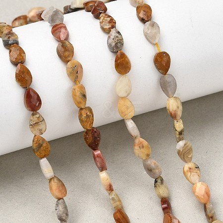 Natural Crazy Agate Beads Strands G-B159-A16-1