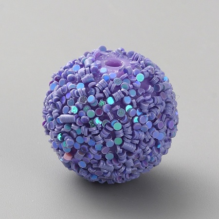 Opaque Acrylic Glitter Beads FIND-CJC0010-111A-14-1