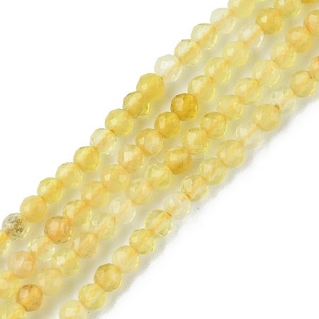 Natural Yellow Opal Beads Strands G-F748-T01-1