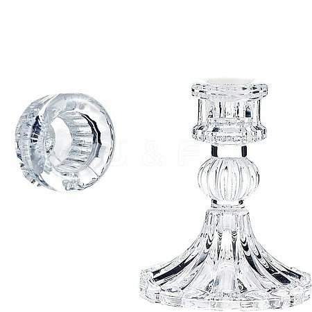 Glass Candlestick Home Decoration PW-WG16F7B-03-1