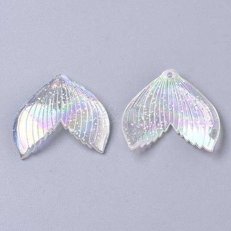 Transparent Acrylic Pendants X-MACR-S361-36A-1