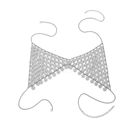 Iron Coin Woven Chest Body Chains for Sexy Bikini WG065A6-03-1