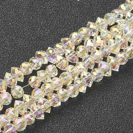 Electroplate Glass Beads Strands GLAA-A001-02A-FR01-1