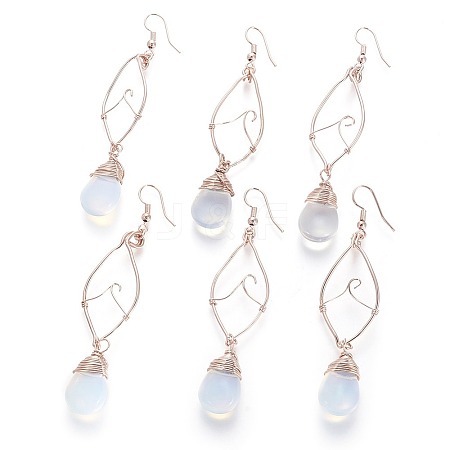 Opalite Dangle Earring EJEW-G254-A03-1