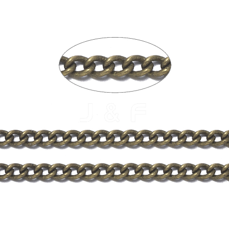 Brass Curb Chains X-CHC-S096-AB-NF-1-1