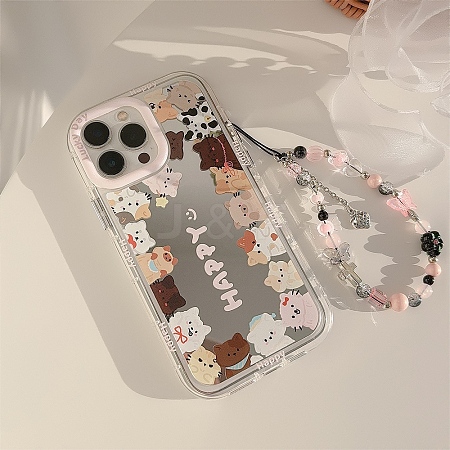 Cat Mirrored Axrylic Mobile Phone Cover PW-WG472D8-08-1