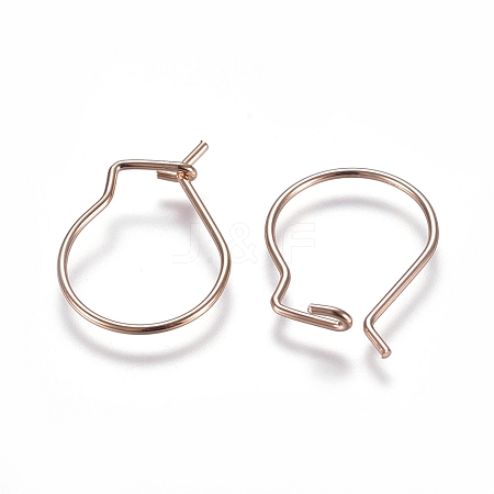 304 Stainless Steel Earring Findings STAS-E484-65RG-1