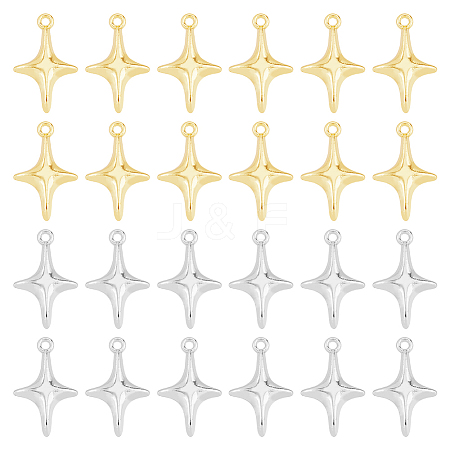 48Pcs 2 Colors Alloy Pendants FIND-DC0005-54-1