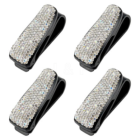 4Pcs Plastic Glasses Holders for Car Sun Visor AJEW-AN0007-28-1