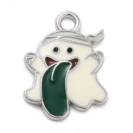 Halloween Theme Alloy Enamel Pendants PALLOY-S033-01A-1