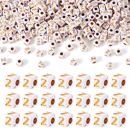 Opaque Acrylic Beads MACR-TAG0001-07Z-1