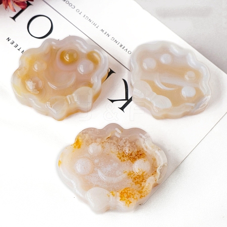 Cloud Natural Cherry Blossom Agate Rose Figurines PW-WG46173-01-1