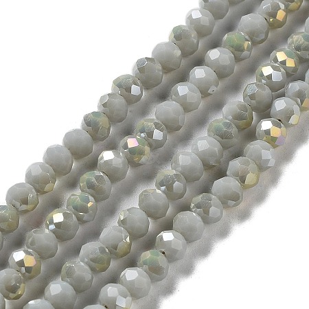 Electroplate Opaque Glass Beads Strands EGLA-A034-P4mm-H01-1