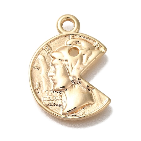 Brass Pendants KK-U038-21G-1