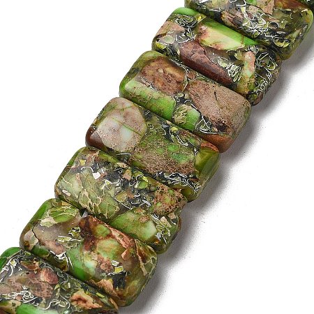 Synthetic Imperial Jasper Beads Strands G-Q050-A01-05-1