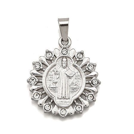 304 Stainless Steel Pendants STAS-B086-09C-P-1