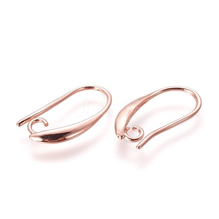 Brass Earring Hooks KK-L177-33RG-1
