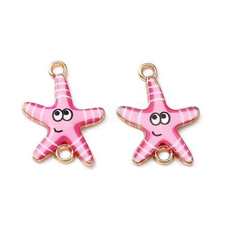 Ocean Theme Alloy Enamel Connector Charms FIND-CJC0017-15KCG-04-1