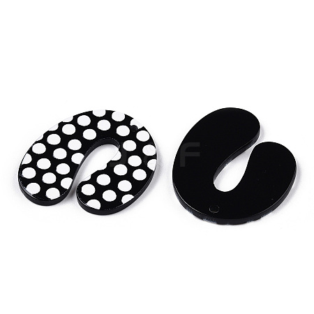 Opaque Acrylic Pendants SACR-L003-03-1