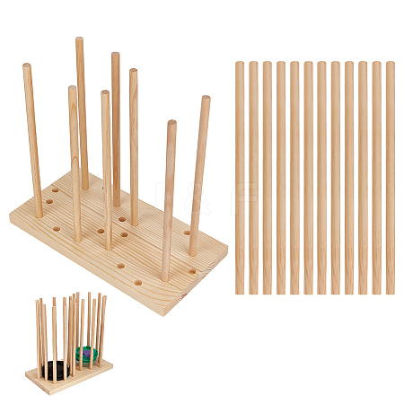 Wood Adjustable Cup Lid Holder ODIS-WH0030-142-1