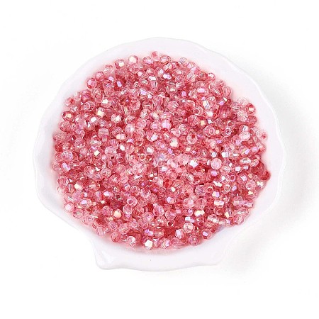 Transparent Spray Painted Glass Beads X1-EGLA-N018-4mm-07-1