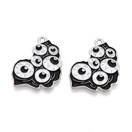 Halloween Theme Alloy and Enamel Pendants ENAM-T021-31C-01P-1