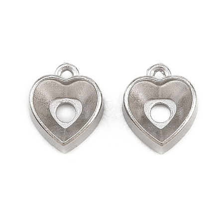 304 Stainless Steel Charm Rhinestone Settings SA-CBAC865-06B-P-1